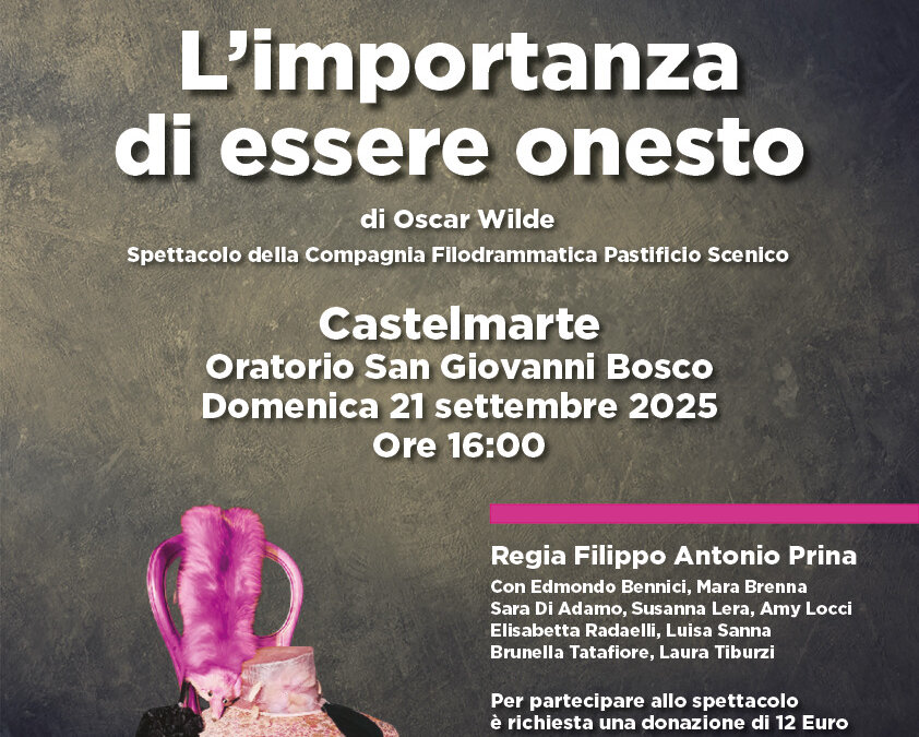 Spettacolo teatrale «L’importanza di essere onesto»